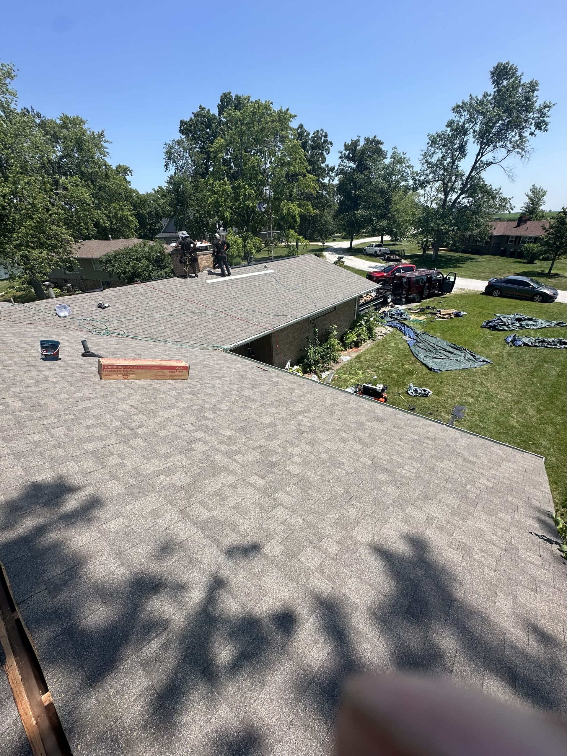 Residential roof replacement detail photo